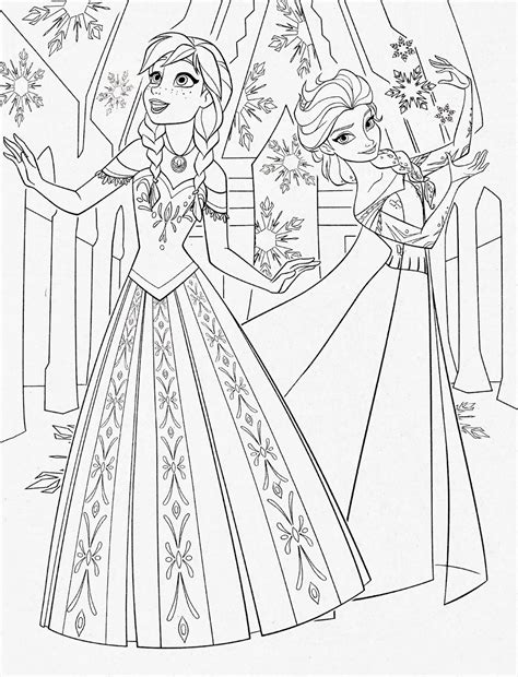 Elsa and anna hugging each other in this beautiful coloring sheet, the sisters. Coloring Pages: Frozen Coloring Pages Free and Printable