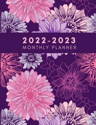 2022 2023 Monthly Planner With Floral Cover Large 2 Year Monthly Calendar And Organizer With