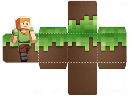 Caixa Minecraft Para Imprimir