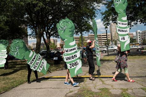 Why Climate Activists Packed The Streets Outside The Democratic Debate
