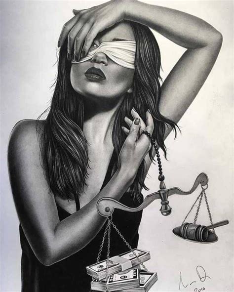 Lady Justice ~ Pencil Drawn By Davide Mikart In 2020 Justice Tattoo