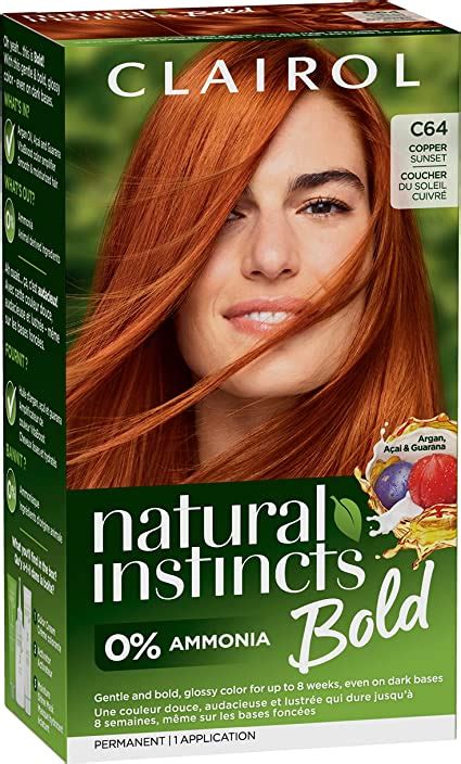 Natural Instincts Bold Permanent Hair Dye C64 Copper Sunset Hair Color