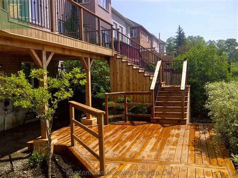 Basement water problems are solvable, but there is a cost to doing it right. 2 level deck with basement walkout and pergola ...