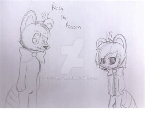 Random Fnaf Doodles 13 Ricky The Raccoon By Spookydj On Deviantart