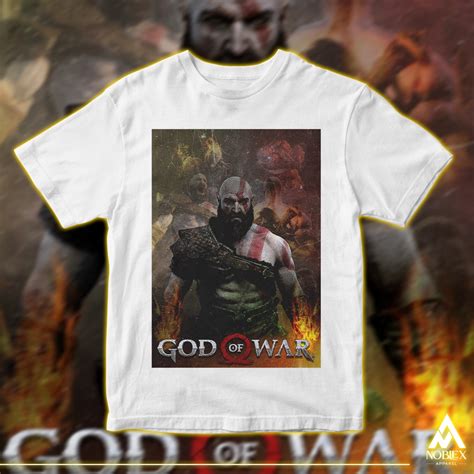 God Of War T Shirt Kratos T Shirt Ps4 T Shirt Kratos Baju God Of War