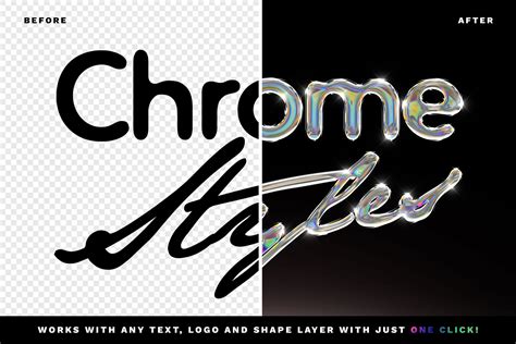 Chrome Text Effect Vol14 Psd Text Style Hyperpix