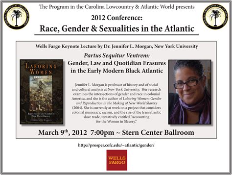 Wells Fargo Keynote Lecture March 9th 2012 700pm The Palmetto Program Perspectives In