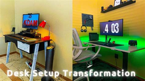 Desk Setup Transformation Upgrading My Home Workstation Desk Tour