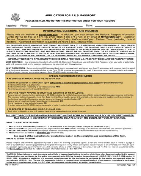 Us Passport Application Form Pdf Fillable Printable Forms Free Online