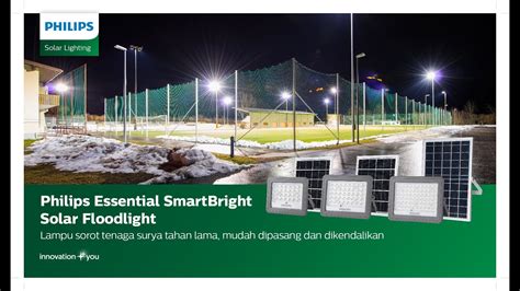Philips Solar Lighting Smartbright Solar Flood Light Youtube
