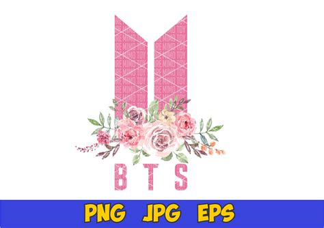 Bts Logo Wallpapers Bts Logo With Flowers X Wallpaper Images