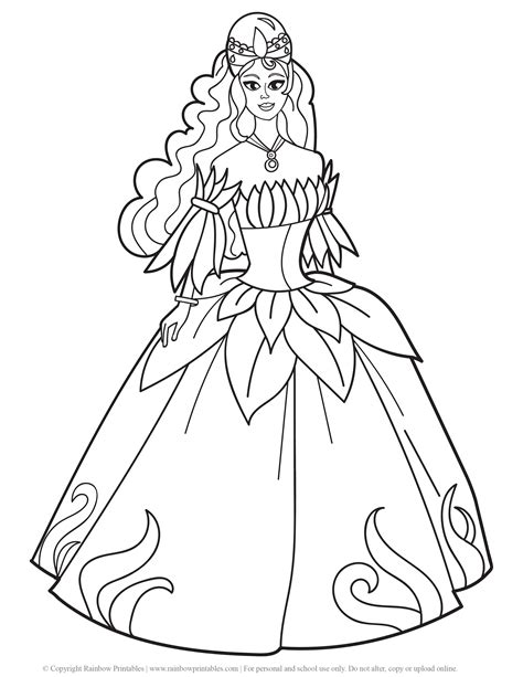 Printable Coloring Pages Of Princesses Printable World Holiday