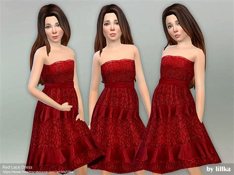 Lillkas Red Lace Dress Needs Holiday Celebration Origin