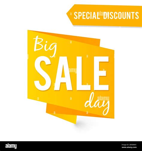 Big Sale Label Or Banner Vector Template Isolated On White Background