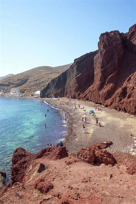 Famous Red Beach In Santorini Greece Photograph By Matteo