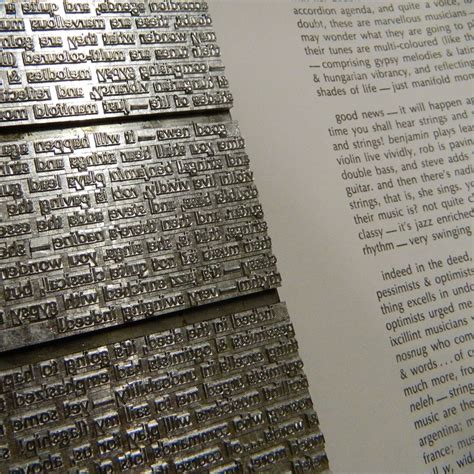 Mmop Pages Of Linotype Lines And Their Proof