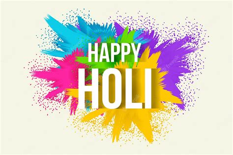 Premium Vector Happy Holi Festival Background Illustration With