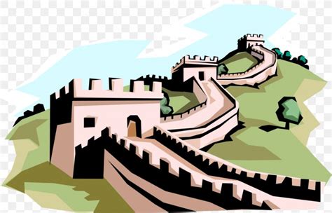 Great Wall Of China Clip Art Image Vector Graphics Png 1088x700px