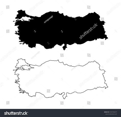 Turkey Blank Map Images Photos Et Images Vectorielles De Stock