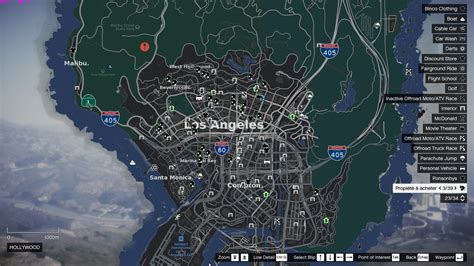Real Los Angeles Pause Menu Map Ios Plans Style Gta5
