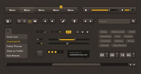 20 Free Best Web Ui Elements And Mobile Gui Design Kits Of 2014