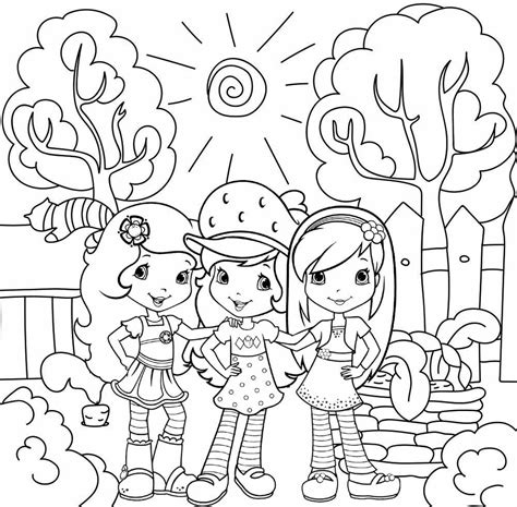 strawberry shortcake orange blossom coloring pages