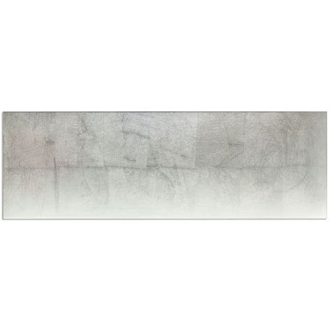 Requiem Silver 10x30 Polished Glass Wall Tile Glass Wall Wall Tiles Glass Installation