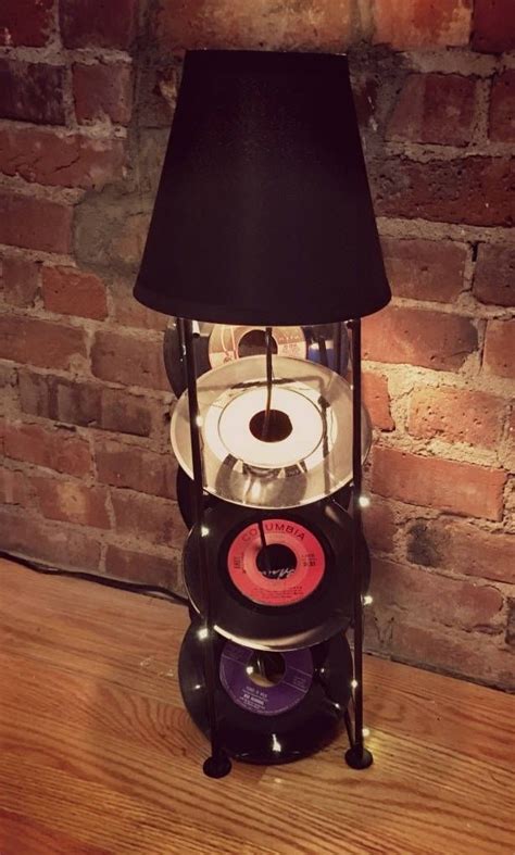Lamp Made With 45s Records Vinyl By Dsalcodadesign On Etsy Antique