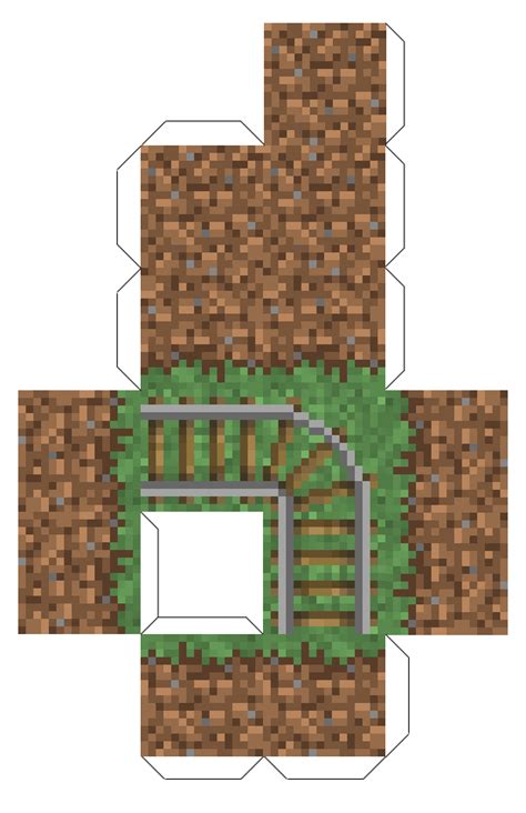 Minecraft blöcke minecraft spiele minecraft bilder minecraft ideen pokemon basteln schultüte basteln basteln mit papier die 27 besten bilder von minecraft bastelvorlagen do crafts mine. Papercraft Triple Grass Block (with Rails) | Minecraft ...