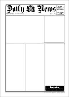 Our designers create such google templates from scratch to ensure 100% uniqueness and original look. blank newspaper template for kids printable | For kids ...