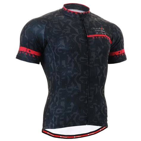 Mens Cycling Jersey Short Sleeve Black Road Bike Shirt Mtb Bicycle