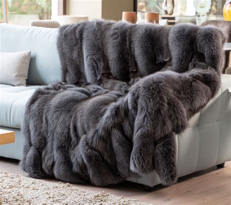 Blanket Of Canadian Fox Fur 100 Real Fur Coats Haute Acorn