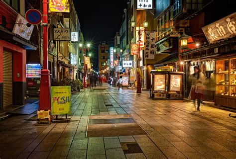 Street In Tokyo At Night Hdr Photographer