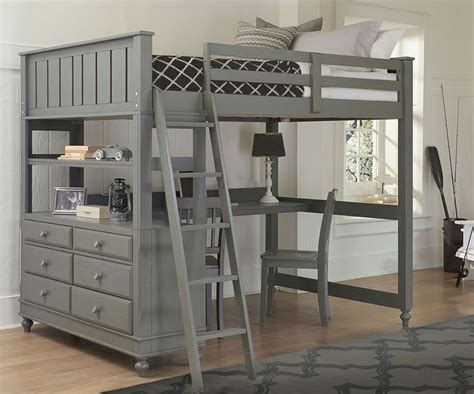 Find loft bed in beds & mattresses | buy or sell a bed or mattress locally in toronto (gta). Lakehouse Loft Bed with Desk Full Size Stone | Loft bed ...