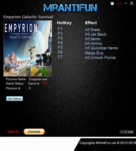 Hit f2 (default) to open the blueprint library. Empyrion: Galactic Survival Trainer +7 v9.4.1.2288 MrAntiFun - download pc cheat codes for game