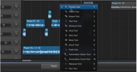 Logic Pro X Tools Menu Options Music Tech Training Centre