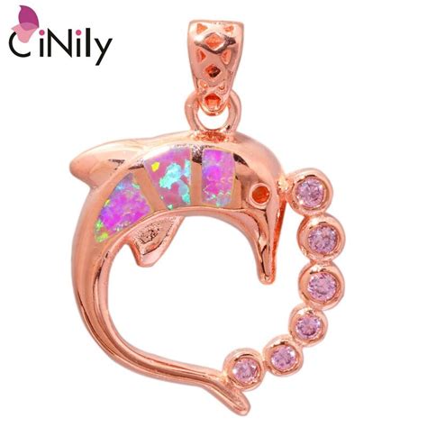 CiNily Created Pink Fire Opal Pink Zircon Rose Gold Color Wholesale