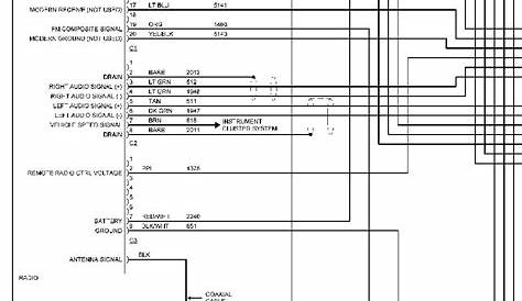2004 cadillac deville radio wiring diagram