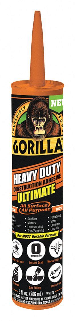 Gorilla Ultimate 9 Fl Oz Construction Adhesive 499l948008002