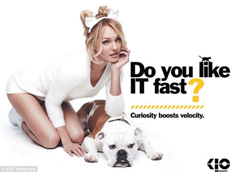 Candice Swanepoel Strikes A Sex Kitten Pose In Internet Kio Networks Ad