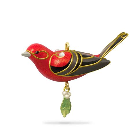 Beauty Of Birds Complement Red Tanager Miniature Hallmark