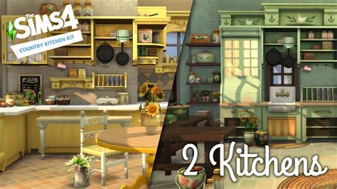 Using The Country Kitchen Kit Items To Build Colorful Kitchens The