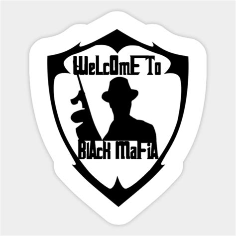 Black Mafia Og Logo Mafia Sticker Teepublic Au