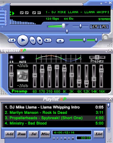 Winamp Skin Winamp Media Player Xp Free Download Borrow And Streaming Internet Archive