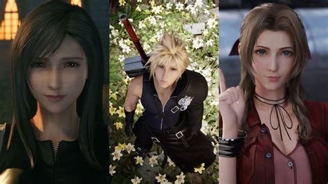 Advent Children Outfits For Cloud Tifa And Aerith Final Fantasy Vii