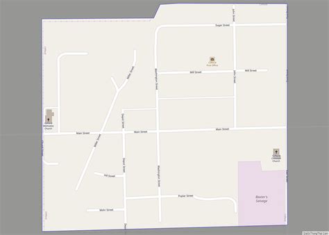 Map Of Clifford Town Indiana