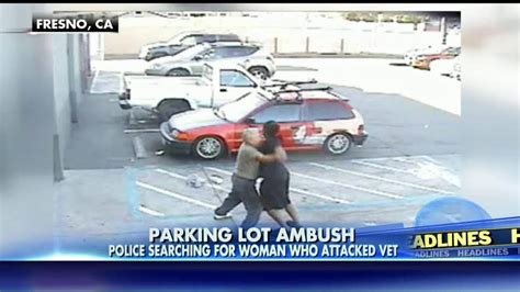 Watch Woman Ambushes Elderly Veteran In Parking Lot Tries To Take His