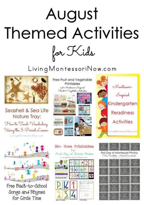 August Themed Activities For Kids