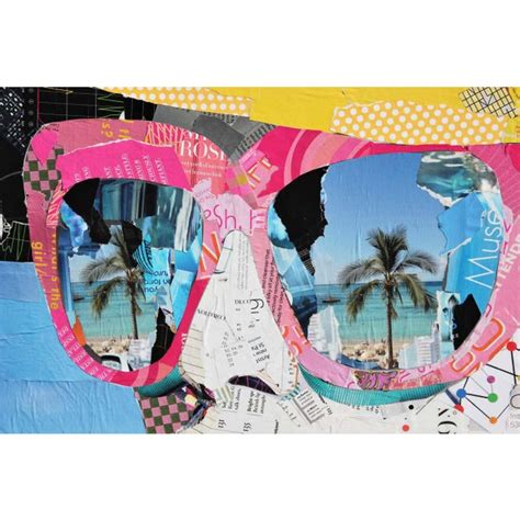 2021 seeking paradise figurative pop art assemblage collage by jim hudek chairish