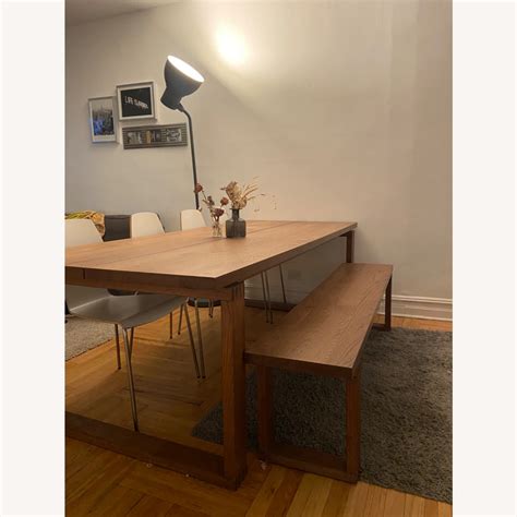 Ikea Morbylanga Wooden Table With Bench Aptdeco